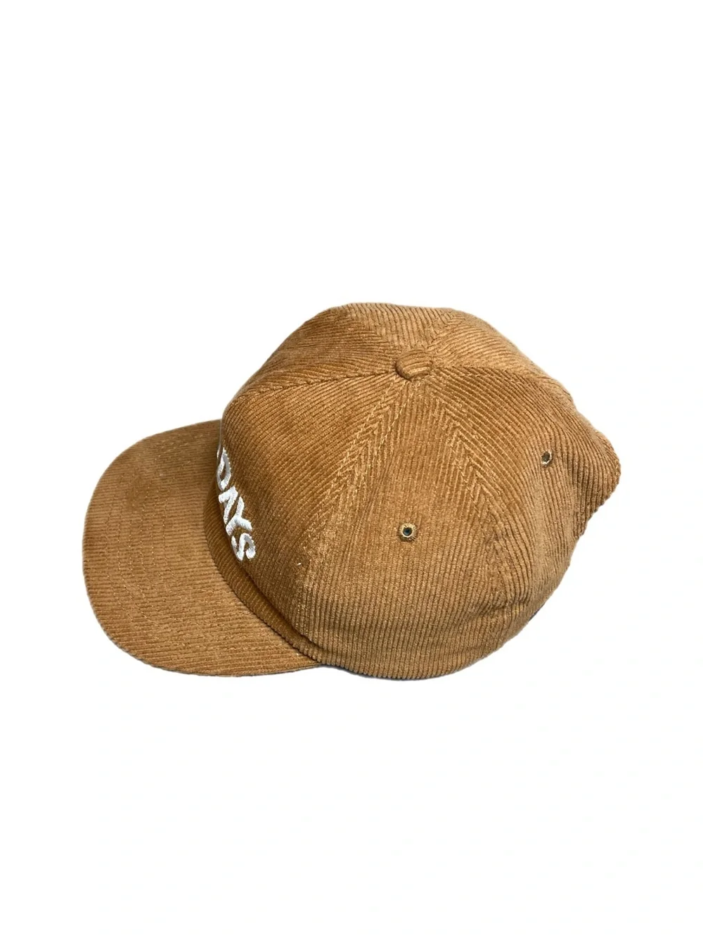 LIKE NEW! UNISEX 100% Cotton Corduroy MADEWELL Embroidered Brown Hat
